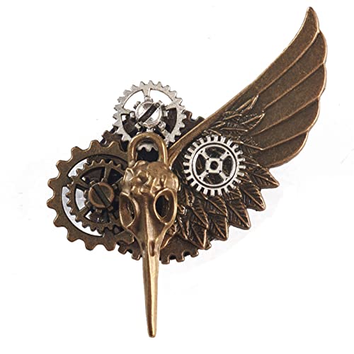 Steampunk Retro Gear Brosche Pin Revers Gothic Badge Gothic Brosche Pins für Herren von ULIJTH