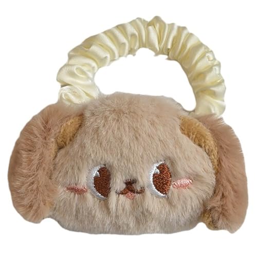 Sweet Puppy Hair Ornament Damen Haargummi Cartoon Haarteile Plüsch Brosche Haarspange für verschiedene Frisuren und Outfits von ULIJTH