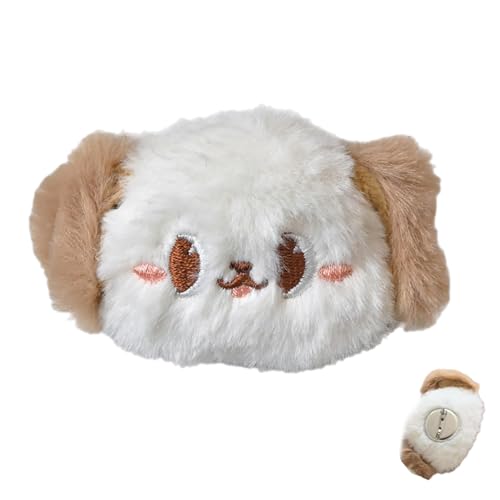 Sweet Puppy Hair Ornament Damen Haargummi Cartoon Haarteile Plüsch Brosche Haarspange für verschiedene Frisuren und Outfits von ULIJTH