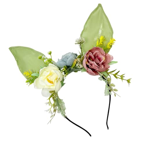 Trendige Kaninchen-Kopfbedeckung, Mehrzweck-Haarreifen für Damen, elegante Damen-Stirnbänder für Geburtstage und Feiern von ULIJTH