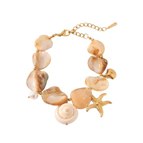 ULIJTH 1. Verstellbares Edelstahl-Muschel- und Schmuck-Set, Strand-Halskette für Damen, ozeanischer Modeschmuck, Einheitsgröße, Wie beschrieben, Wie beschrieben ULIJTH 1. Verstellbares Edelstahl-Muschel- und Schmuck-Set, Strand-Halskette für Damen, ozeanischer Modeschmuck, Einheitsgröße, Wie beschrieben, Wie beschrieben von ULIJTH