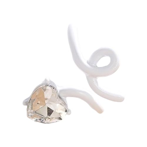 ULIJTH Eröffnung Finger Ringe Verstellbare Fingerringe Herz Offene Ringe Fingerschmuck Legierung Textur Für Modeliebhaber Vorhanden von ULIJTH