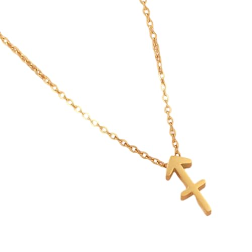 ULIJTH Stilvolle Stahl-Konstellations-Halskette, Buchstabensymbol, zwölf astrologische Zeichen, Schlüsselbein-Kette, Choker, stabile Stahl-Halskette ULIJTH Stilvolle Stahl-Konstellations-Halskette, Buchstabensymbol, zwölf astrologische Zeichen, Schlüsselbein-Kette, Choker, stabile Stahl-Halskette von ULIJTH