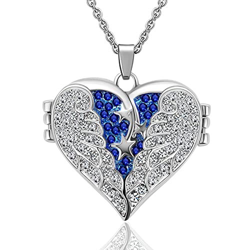 ULIJTH Zierliche herzförmige Urnen-Halskette für Asche, Schmuck für Männer und Frauen, Halskette für Damen ULIJTH Zierliche herzförmige Urnen-Halskette für Asche, Schmuck für Männer und Frauen, Halskette für Damen von ULIJTH