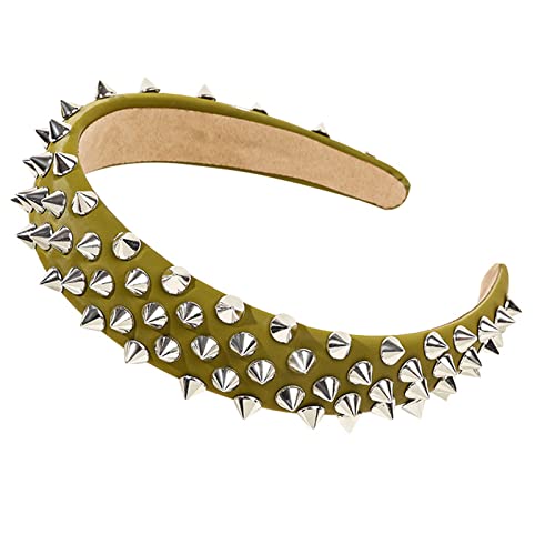 Unisex-Stirnbänder mit Nieten-Design, elastisches Make-up-Stirnband, Stretch, weich, Sport-Waschen, Gesichtshaarhalter von ULIJTH