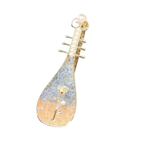 Vintage Pipas Haarspange mit künstlichen Perlen, Rose, kreative Seiten-Haarspangen für Frauen, kulturelle Anlässe und den täglichen Gebrauch von ULIJTH