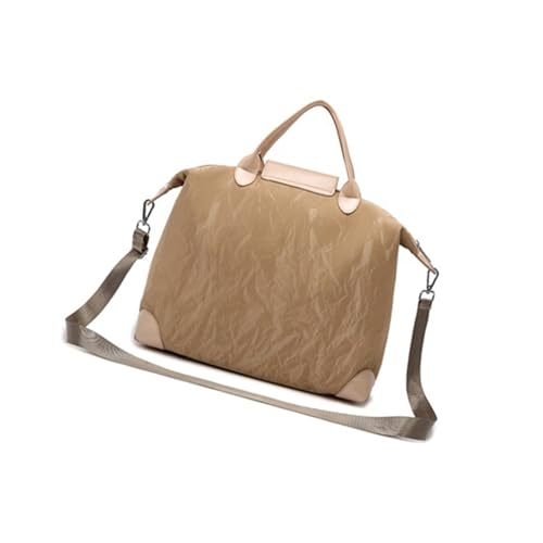 Wasserabweisende Sporttasche mit mehreren Aufbewahrungsfächern, lässige Schultertasche, Crossbody für Workout, Flughafen, Organizer, braun, Mass Beauty von ULIJTH