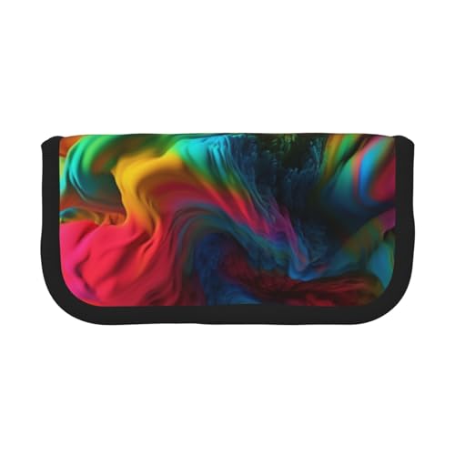 ULKMFFCF Colorful Thing Bedrucktes Federmäppchen aus Segeltuch – Große Kapazität Schule Büro Organizer Stifttasche Kosmetiktasche, Schwarz , Einheitsgröße, Schulranzen von ULKMFFCF