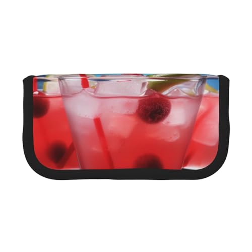 ULKMFFCF Federmäppchen aus bedrucktem Segeltuch mit Cocktailbechern, großes Fassungsvermögen, für Schule, Büro, Organizer, Stifttasche, Kosmetiktasche, Schwarz , Einheitsgröße, Schulranzen ULKMFFCF Federmäppchen aus bedrucktem Segeltuch mit Cocktailbechern, großes Fassungsvermögen, für Schule, Büro, Organizer, Stifttasche, Kosmetiktasche, Schwarz , Einheitsgröße, Schulranzen von ULKMFFCF