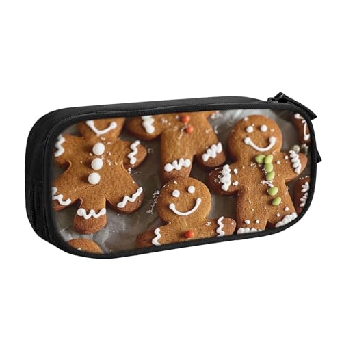 ULKMFFCF Federmäppchen mit Motiv "Toy Like Christmas Tree", schwarz, großes Fassungsvermögen, für Studenten, Schreibwaren, Federmäppchen mit Reißverschluss, für Schule, Büro, Reisen und Make-up, von ULKMFFCF