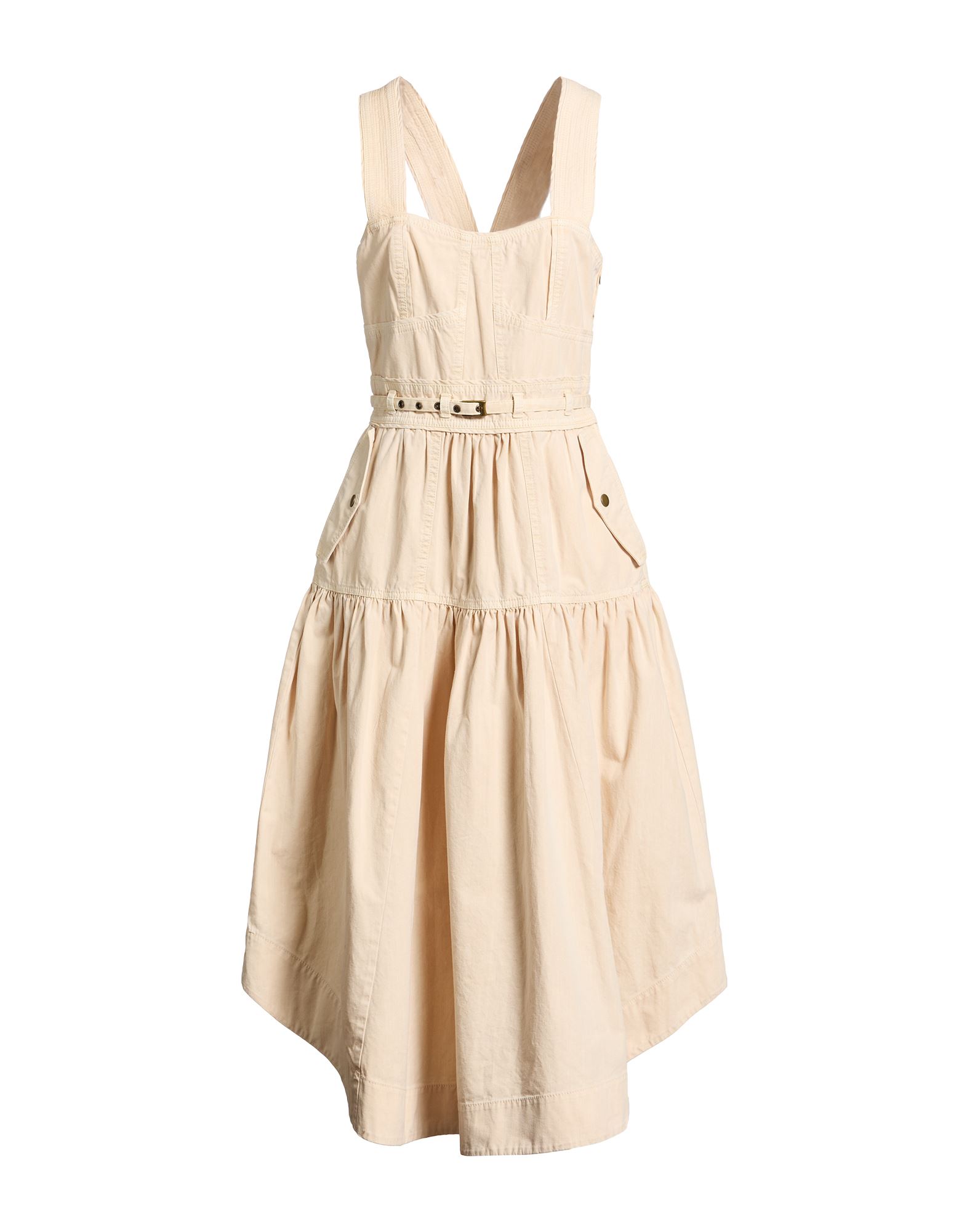 ULLA JOHNSON Midi-kleid Damen Beige von ULLA JOHNSON