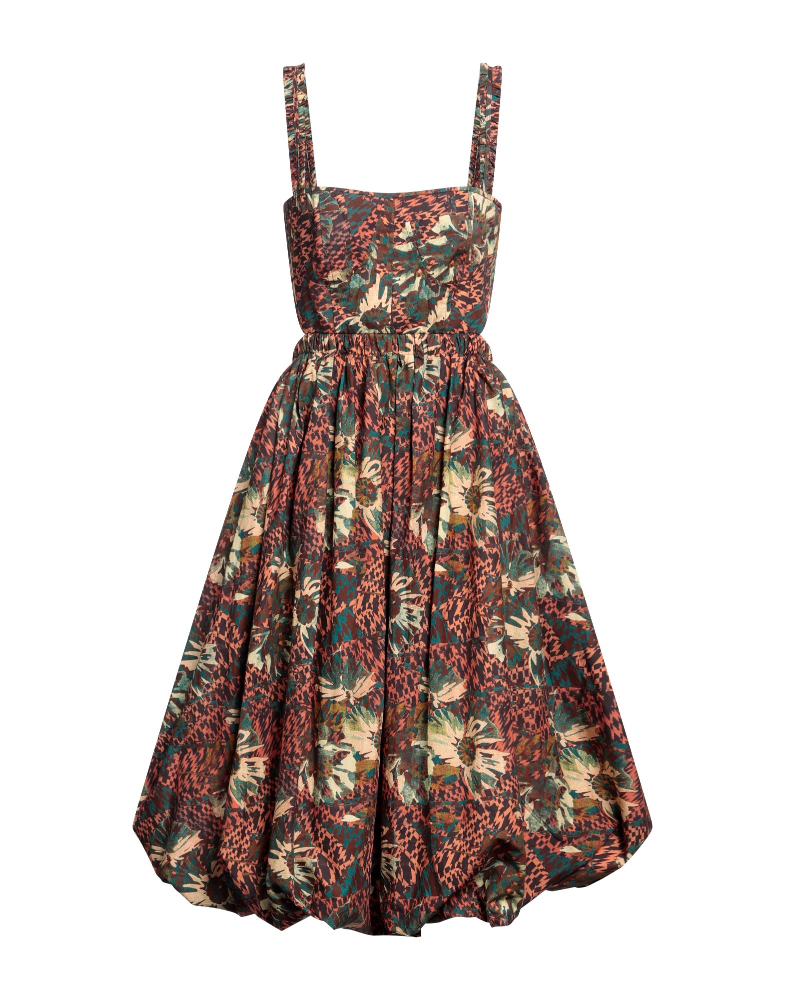 ULLA JOHNSON Midi-kleid Damen Braun von ULLA JOHNSON