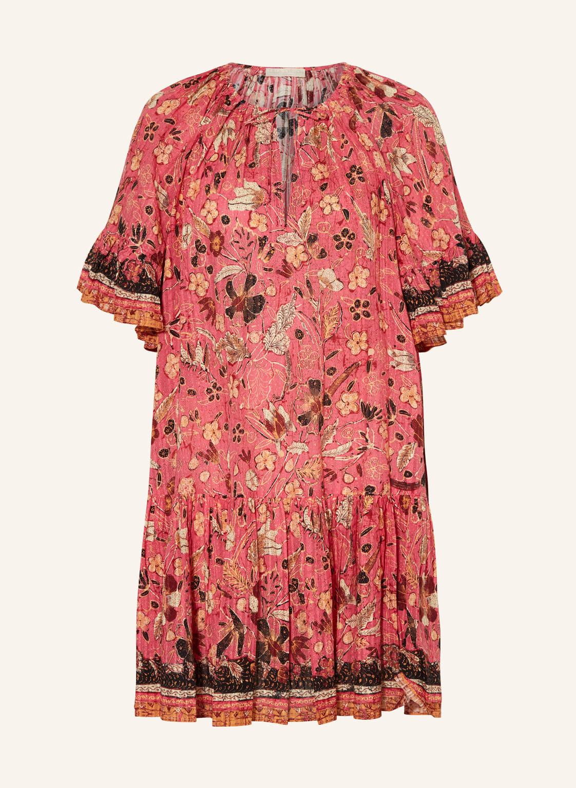 Ulla Johnson Kleid Malie Mit Volants pink von ULLA JOHNSON