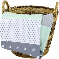 Ullenboom Babydecke & Kuscheldecke 100X140 cm Mint Grau von ULLENBOOM