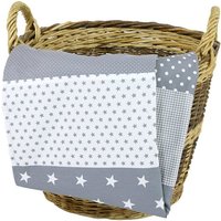 Ullenboom Babydecke & Kuscheldecke 70X100 cm Graue Sterne von ULLENBOOM