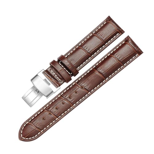 ULLiaN Leder-Uhrenarmband, 22 mm, Lederarmband mit Edelstahl-Schnalle, 20 mm, Leder von ULLiaN