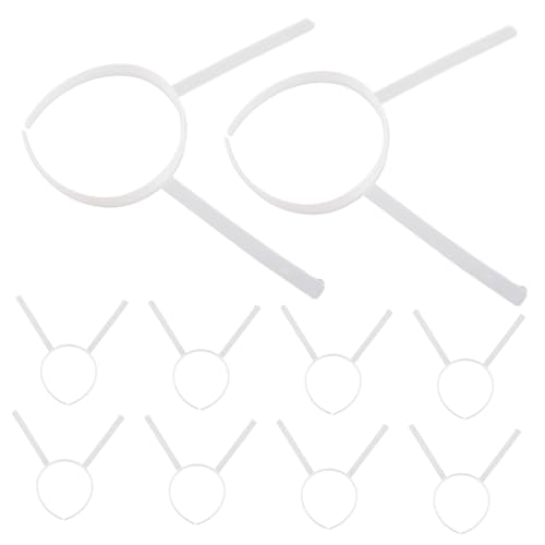 ULTECHNOVO 10stücke Stirnband-reifen Aus Kunststoff Transparent Für Diy-kopfbedeckungsrahmen Lang Für Ohren Unbemalt Zum Basteln Von Haar-accessoires von ULTECHNOVO