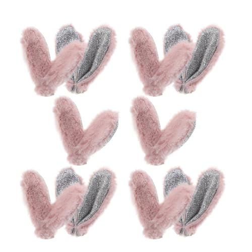 ULTECHNOVO 10stücke Mini Hasenohren Haarclips Bastelzubehör Für Mädchen Kreative Osterdekorationen Süße Tierohren Accessoires Für Festliche Anlässe von ULTECHNOVO