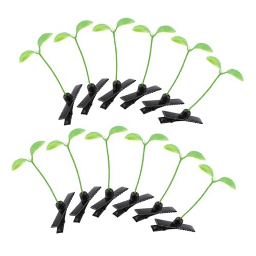 ULTECHNOVO 12stücke Pflanzen Haarclips Simulation Anlage Bohnensprossen Haarspangen Haarpins von ULTECHNOVO
