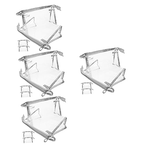 ULTECHNOVO 16 STK Transparentes Toolkit Aufbewahrungsbeutel Für Schreibwaren Aufbewahrungstasche Für Münzen Airline-konforme Tasche des Flughafens Baby Rasieren Koreanische Version PVC von ULTECHNOVO