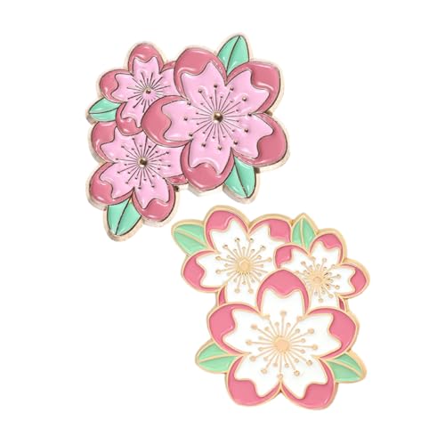 ULTECHNOVO 2stücke Blumenbrosche Stil Niedliche Abzeichen Dekorative Anstecknadeln Damen Kleidung Schals Broschen von ULTECHNOVO
