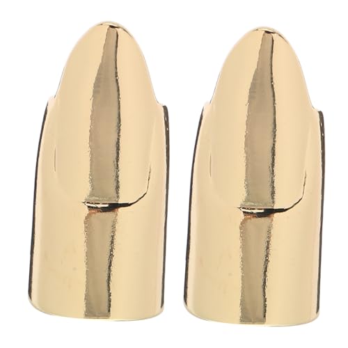 ULTECHNOVO 2 Stück Nagelset Ring Damen Fingernagelringe Nagelring Charme Fingerknöchelringe Knöchel Schmuck Ring Punk falscher Nagel Nagelspitzenringe Fingerklauenring Metall Golden von ULTECHNOVO