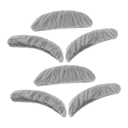 ULTECHNOVO 2sätze Falscher Und Selbstklebende Falsche Augenbrauen Realistische -requisiten Für Halloween Partys Cosplay Maskerade Und Bühnenkostüm von ULTECHNOVO