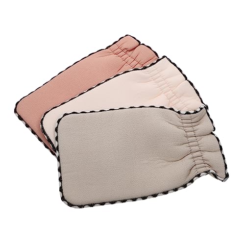 3 Stk Peeling-handtuch Dusche Zurück Wäscher Peeling Handschuh Koreanische Peeling Mitt Dusche Handschuhe Dusche Puff Luffa Pad Handschuh Bad Handschuhe Verdicken Pflanze Polyester von ULTECHNOVO