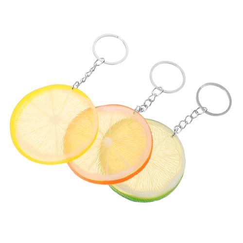 ULTECHNOVO 3 Stück Künstliche Früchte Taschenanhänger für Frauen Erfrischende Dekoration für Partys und Alltag Stilvolle Handtaschen Pendants von ULTECHNOVO