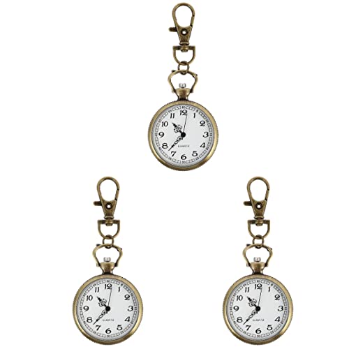 ULTECHNOVO 3stücke Praktische Taschenuhr Quarz-Uhr Aufhängen Und Zuverlässige Zeitmessung Für Ärzte Und Pflegepersonal Für Alltag von ULTECHNOVO