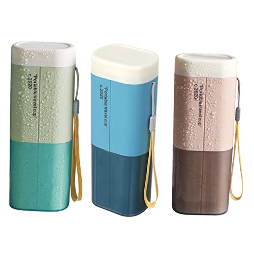 ULTECHNOVO 3St Aufbewahrungsbox für Zahnbürsten Zahnpastahalter für Zahnbürste Tragbarer Zahnbürstenhalter travel Mug travelmug tragbarer Reisebecher Behälter für Zahnbürsten Camping Koffer von ULTECHNOVO