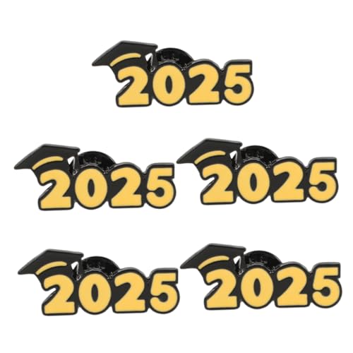 ULTECHNOVO 5 Stück Abschlussbrosche Grad Brosche Abschlussfeier Abschlussnadeln Graduierung Anstecknadel Brosche Für Die Abschlusssaison Abschlusskappenabzeichen Zinklegierung von ULTECHNOVO