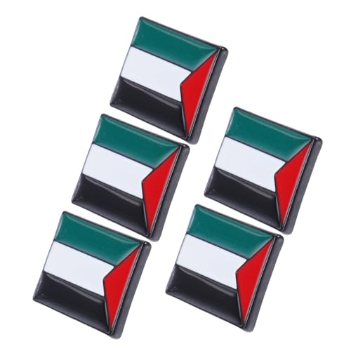 ULTECHNOVO 5Er Set Brosche Abzeichen Kleid Brosche Taschenbrosche dekoratives Pin- Palästina- Wäschdekoration Broschendekoration Rucksack-Abzeichen Kleidernadel Zinklegierung von ULTECHNOVO