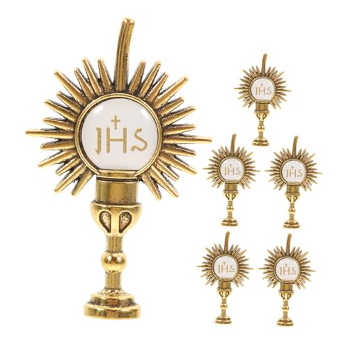 ULTECHNOVO 6 Stück Religiöse Brosche Kelch-Anstecknadel Anstecknadel mit Kelchkreuz Anstecknadel zur Erstkommunion Umhang Brosche Broschennadel Revers-Krawattennadel Zinklegierung Golden ULTECHNOVO 6 Stück Religiöse Brosche Kelch-Anstecknadel Anstecknadel mit Kelchkreuz Anstecknadel zur Erstkommunion Umhang Brosche Broschennadel Revers-Krawattennadel Zinklegierung Golden von ULTECHNOVO