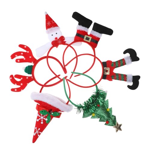 ULTECHNOVO 6stücke Weihnachtsstirnband Mit Rentierohren Stirnbänder Für Feiertage Kopfbedeckung Für Weihnachtsfeiern Haarstirnband Für Festivals Weihnachtsdekoration Für Familien von ULTECHNOVO