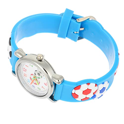 ULTECHNOVO Betrachten Geschenke Kinder Digitaluhr Kinderuhr Fußball Armbanduhr Cartoon Silikonband Uhren Outdoor Sportuhren Für Jungen Mädchen Kinder Blau Geschenk Fußballgeschenke Für Kinder von ULTECHNOVO