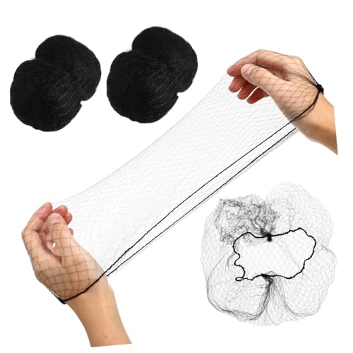 ULTECHNOVO Elastische Netz-haarnetze 100 Stück Schwarz Unsichtbare Haarnetze Weiche Kappen Für Frauen Ideal Für Krankenhauslabor von ULTECHNOVO