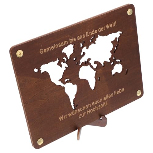 ULTECHNOVO Holz Geldbeutel Geldklammer Zum Selbermachen Für Schulabschluss Geschenke Kompakt Tragbar Für Bargeld von ULTECHNOVO