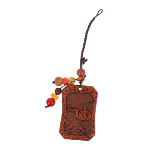 ULTECHNOVO Holz Schlüsselanhänger Hängeornament Kreatives Anhänger Aus Holz Für Rucksack Charm Süß Hängende Ornament von ULTECHNOVO