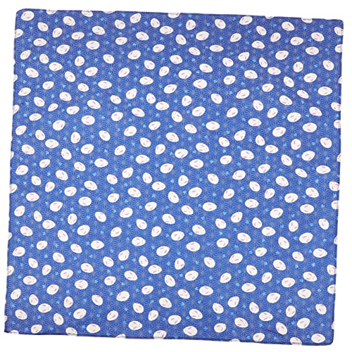 ULTECHNOVO Japanisches Furoshiki Wickeltuch Dekoratives Verpackungstuch Multifunktionale Tischdecke Blau mit Hasenmotiv für und Bento Boxen von ULTECHNOVO