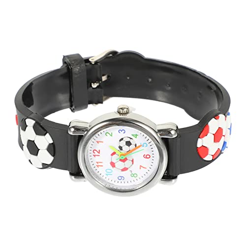 ULTECHNOVO Junge Mädchen Sportuhr Mit Fußball-Design Leichte Armbanduhr Für Jungen Und Mädchen Als Geburtstagsgeschenk Fördert Zeitbewusstsein Und Modischen Stil von ULTECHNOVO