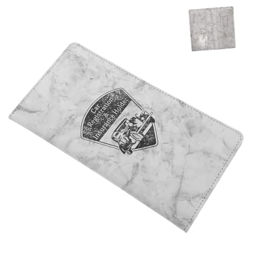 ULTECHNOVO Marble Driver License Holder Mit Multifunktionalem Organizer Für Auto-dokumente Eleganter Aufbewahrungsort Für Führerschein Und Versicherungsunterlagen von ULTECHNOVO
