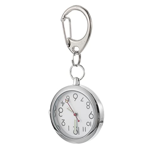 ULTECHNOVO Ansteckuhr Uhr Leuchtende Arztuhren Schwesternuhr Zum Aufstecken Brosche Fob Arzttaschenuhr Anstecknadel Uhr Schnalle Kind Digitaluhr Rostfreier Stahl Praktische Uhr von ULTECHNOVO