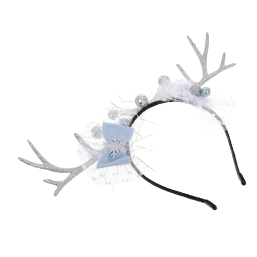 ULTECHNOVO Schneeflockenkrone Geweih-stirnband Damen Kostüm Damen-stirnband Weihnachtshaarnadeln Geweih- Für Erwachsene Geweih von ULTECHNOVO