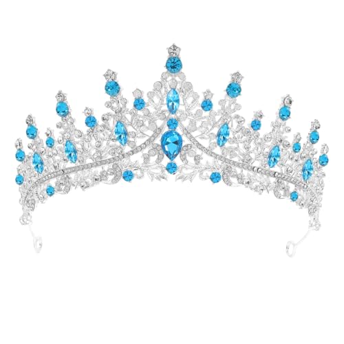 ULTECHNOVO Silberne Diademe Und Kronen Aus Kristall Für Die Hochzeit Von Frauen Stirnband Für Die Braut Königliche Königin Prinzessin Quinceanera-Kopfbedeckungen Für Geburtstags- von ULTECHNOVO