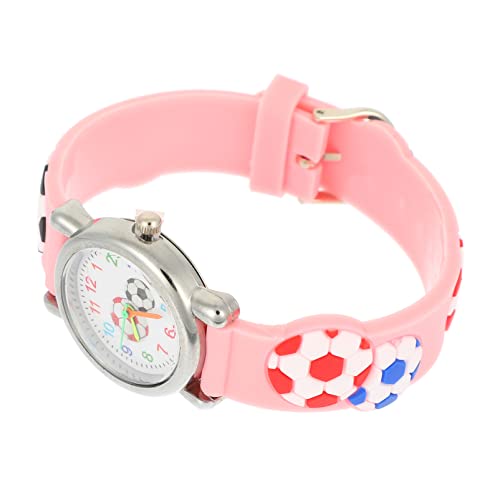 ULTECHNOVO Sportuhr Für Junge Mädchen Cartoon Fußball Design Langlebige Und Praktische Armbanduhr Für Jungen Und Mädchen Fördert Die Zeitwahrnehmung Für Täglichen Gebrauch von ULTECHNOVO