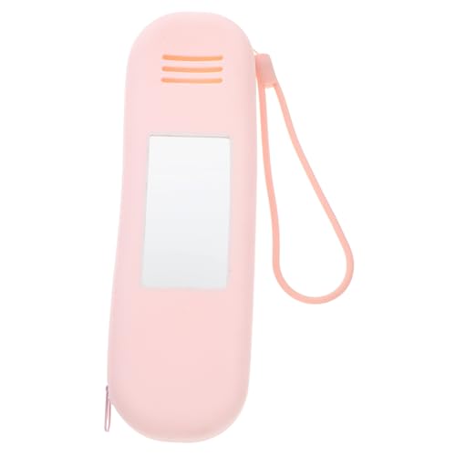 ULTECHNOVO Tragbare Silikon Makeup Pinsel Tasche mit Spiegel Kompakter Kosmetik Organizer für Unterwegs Großer Stauraum für Reisen Termine und Wochenendausflüge Vielseitiger Make Up von ULTECHNOVO