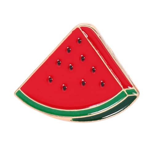 ULTECHNOVO Wassermelonen Brosche Stilvolle Anstecknadel für Damen Wiederverwendbarer Pullover Clip Kleidungsschmuck mit Glatter Oberfläche für Schals und Strickjacken von ULTECHNOVO