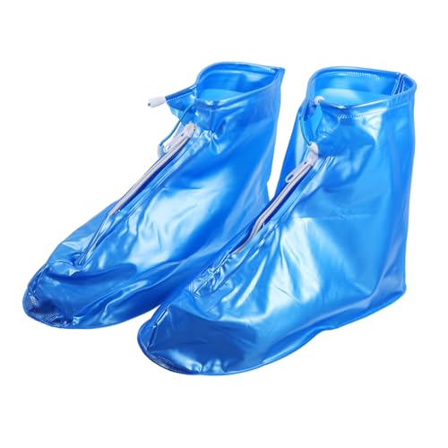 ULTECHNOVO wasserdichte Schuhüberzieher aus Langlebigem PVC mit Reißverschluss Wiederverwendbar rutschfest als Regenschutz und Outdoor schuhschutz für Damen und Herren von ULTECHNOVO