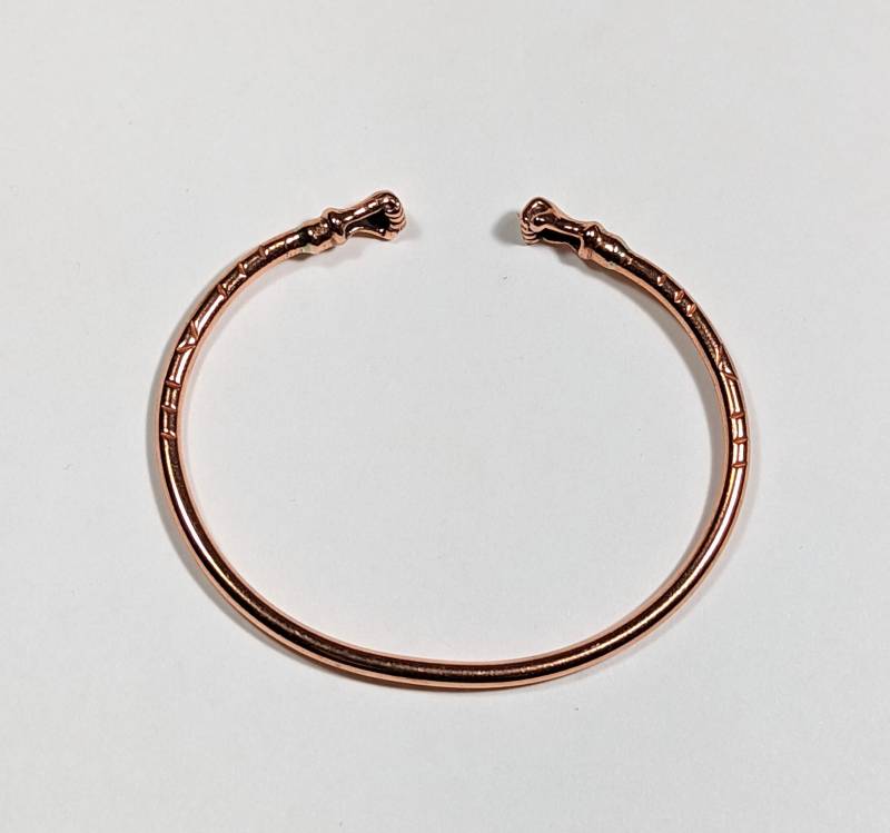 Kupfer Fäuste Armreif, Retro Schmuck von ULoveJewelry